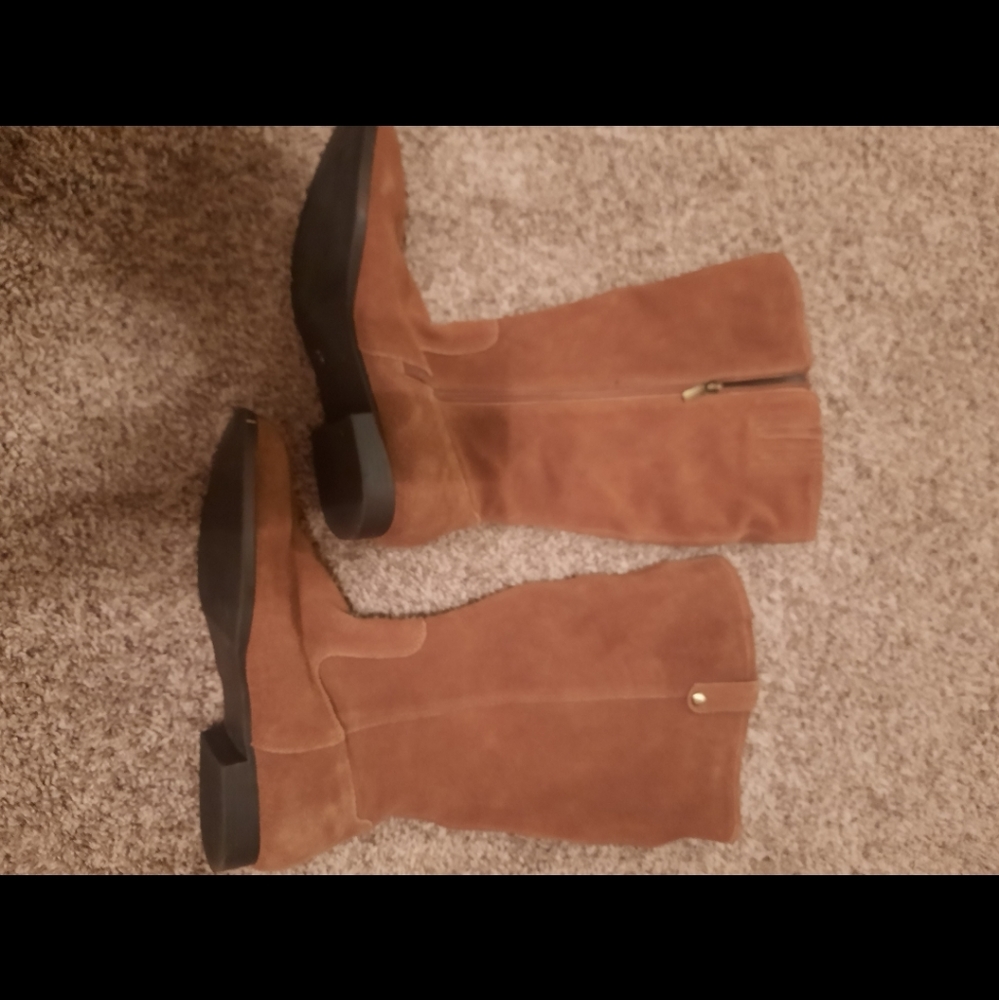 💵Tan faux suade paxton boots